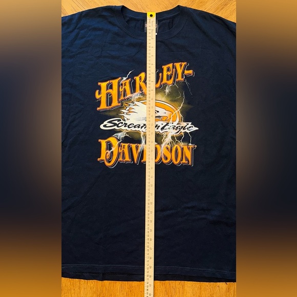 Harley Davidson Tshirt Men’s 2X Black Screamin’ Eagle Cotton - Picture 8 of 11